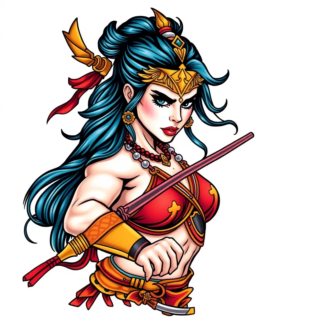 Warrior woman
 tatuointi