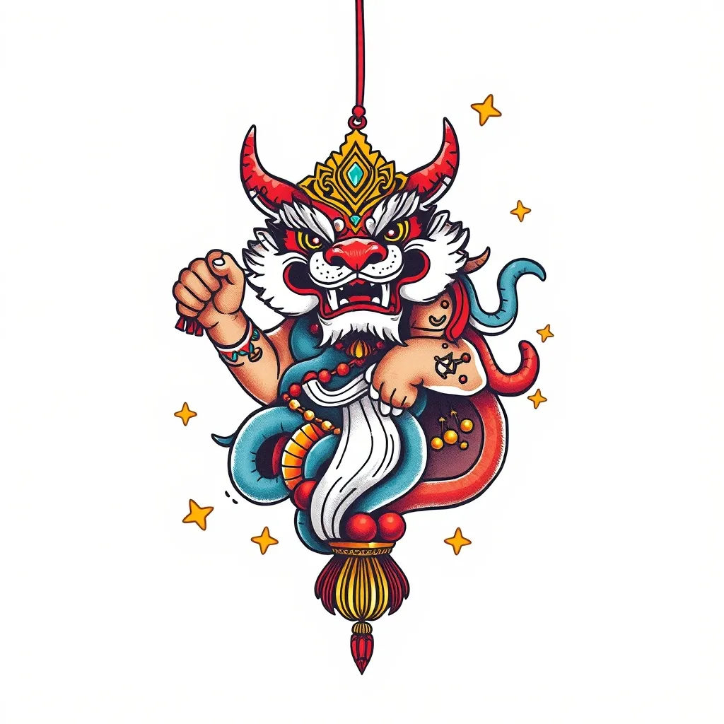 发财符箓 tatuaggio