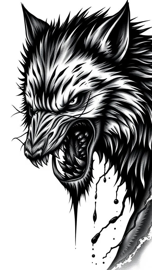 werewolf tatuaż