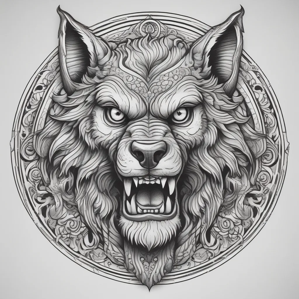 werewolf tattoo