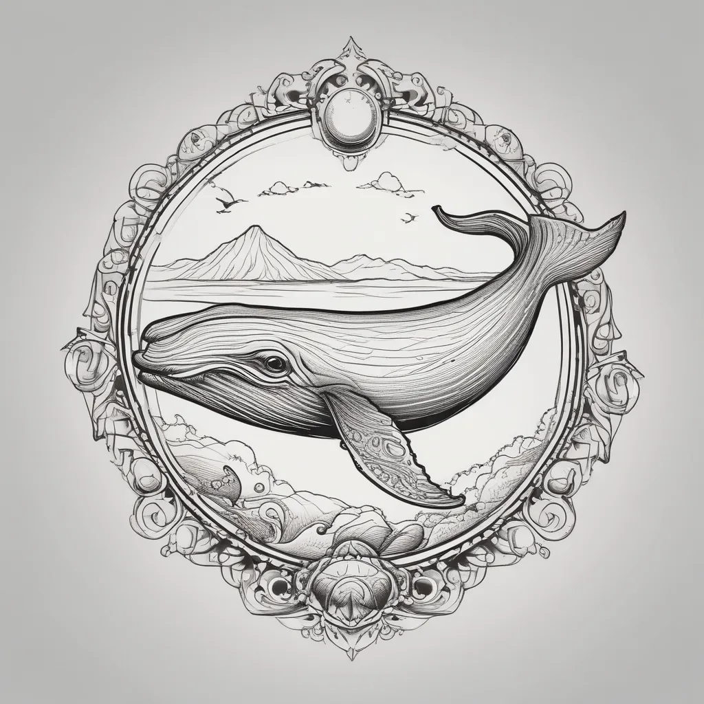 whale 纹身