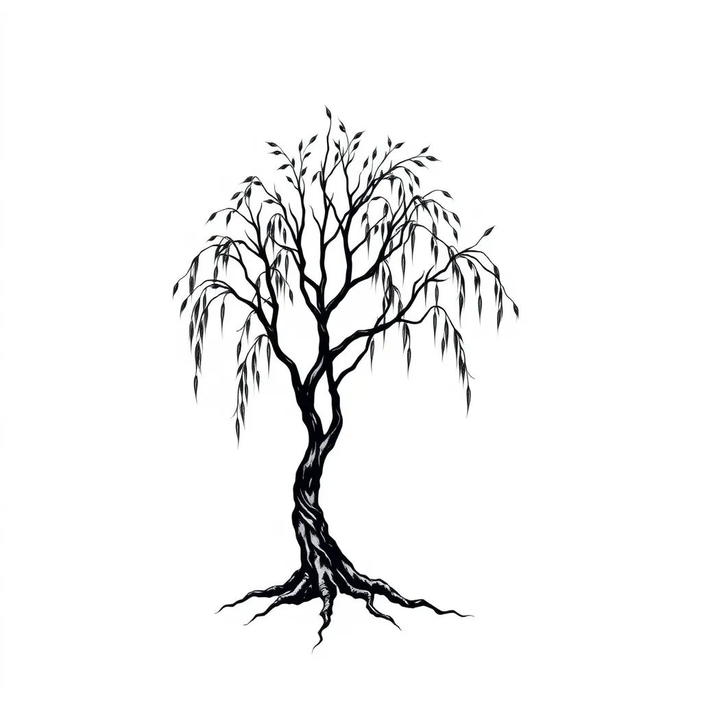 Willow tree  tatuering