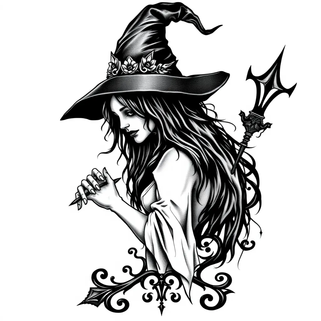 Witch татуировка