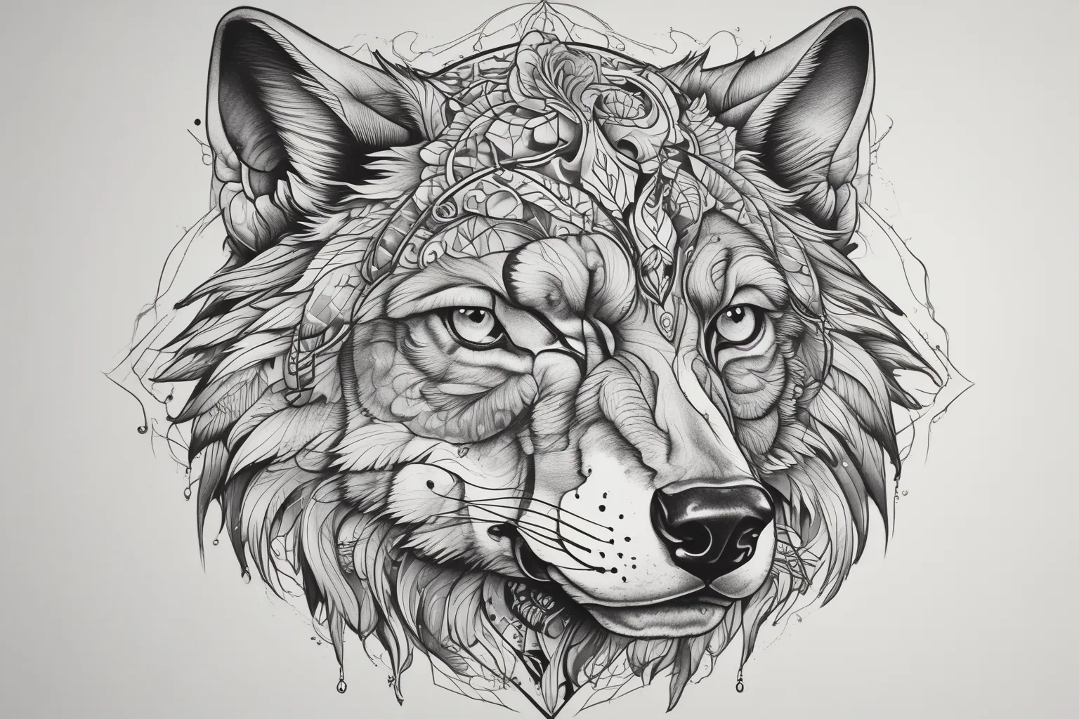 wolf tatouage