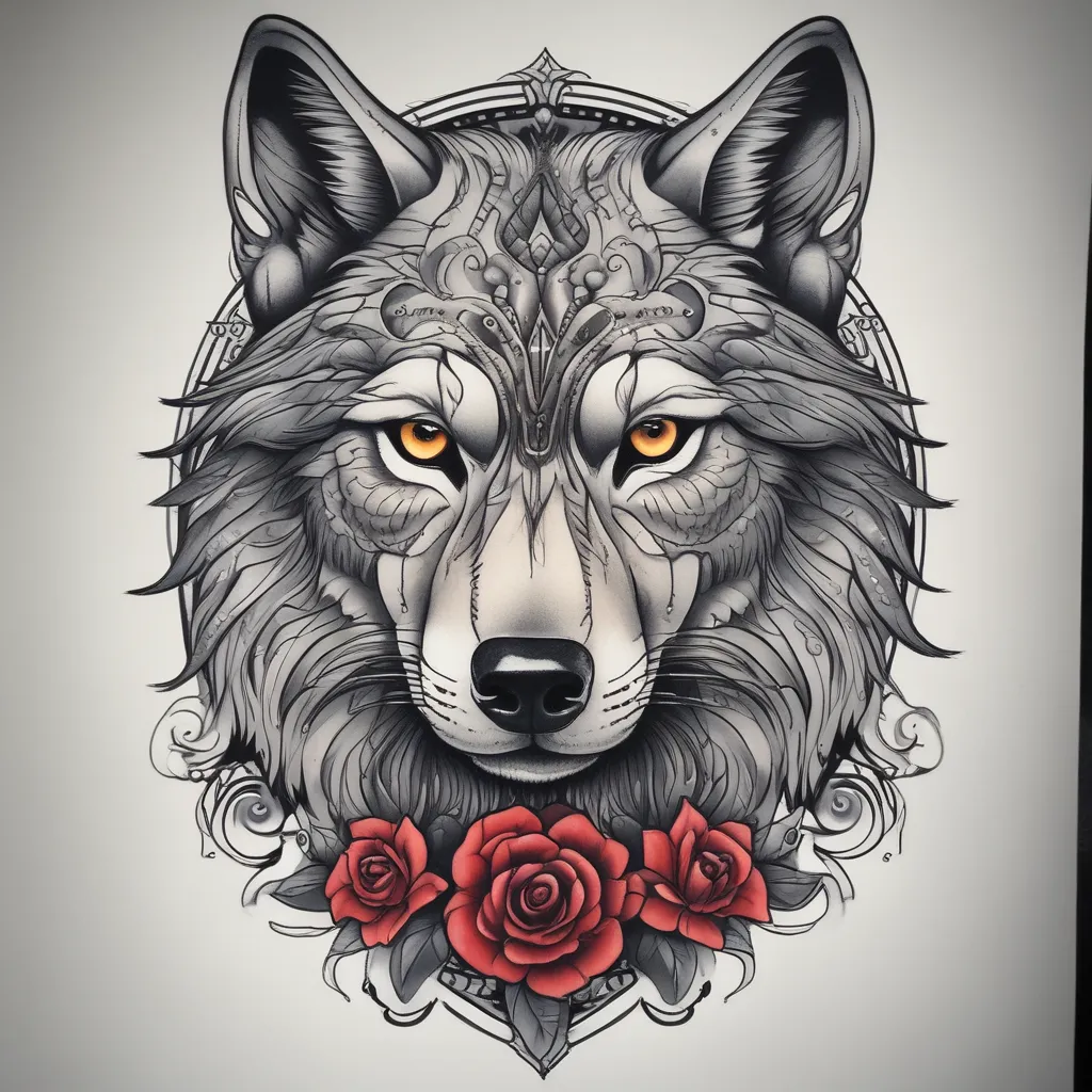 wolf tatuering