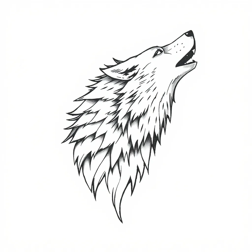 wolf tatuaggio