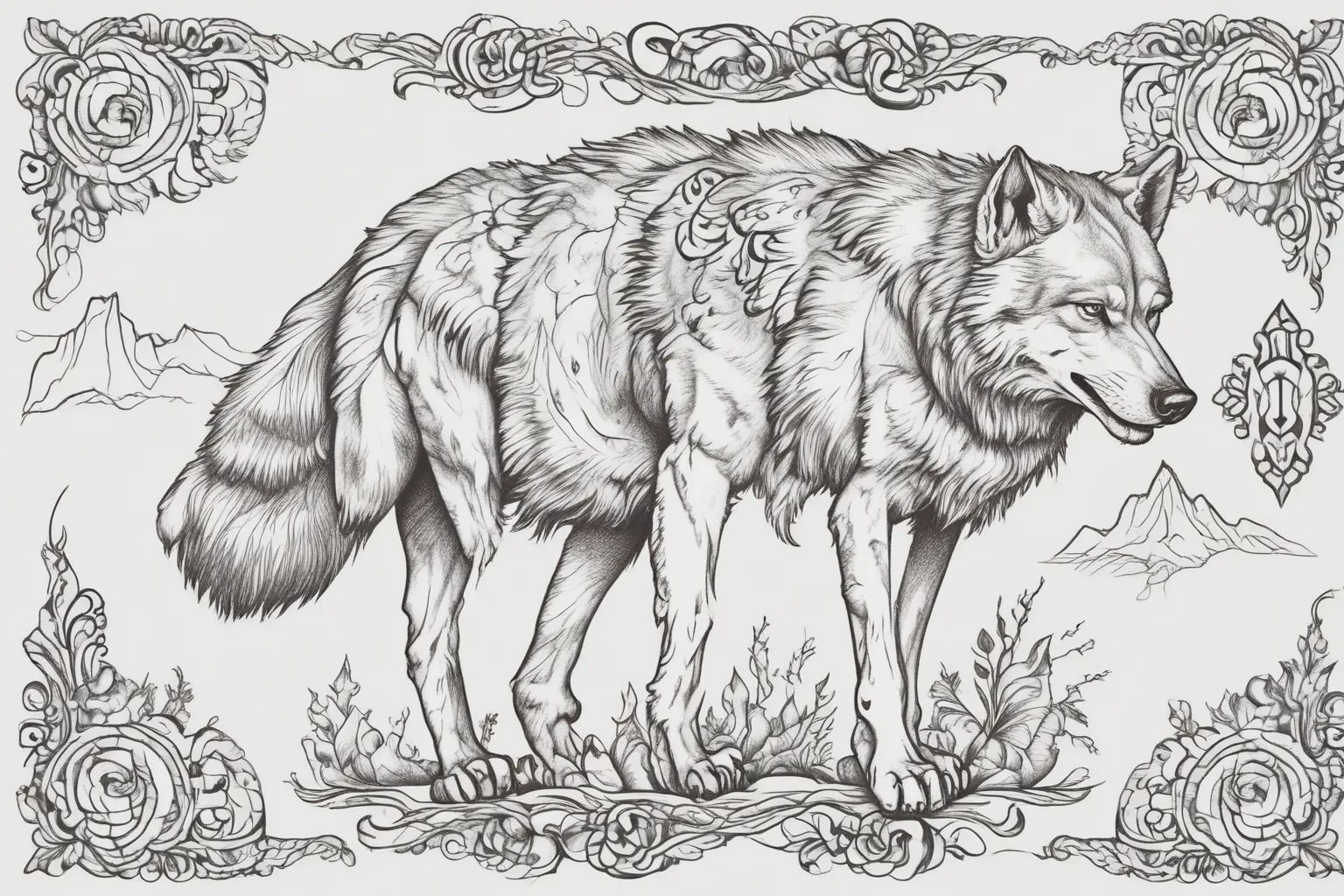 Wolf وشم