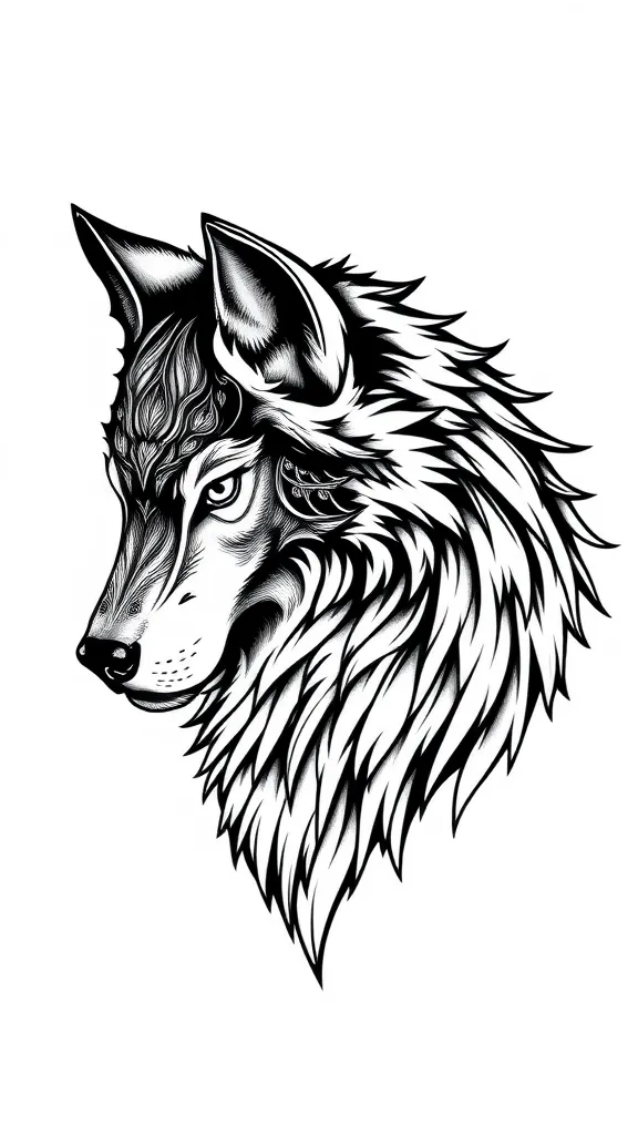 Wolf tattoo