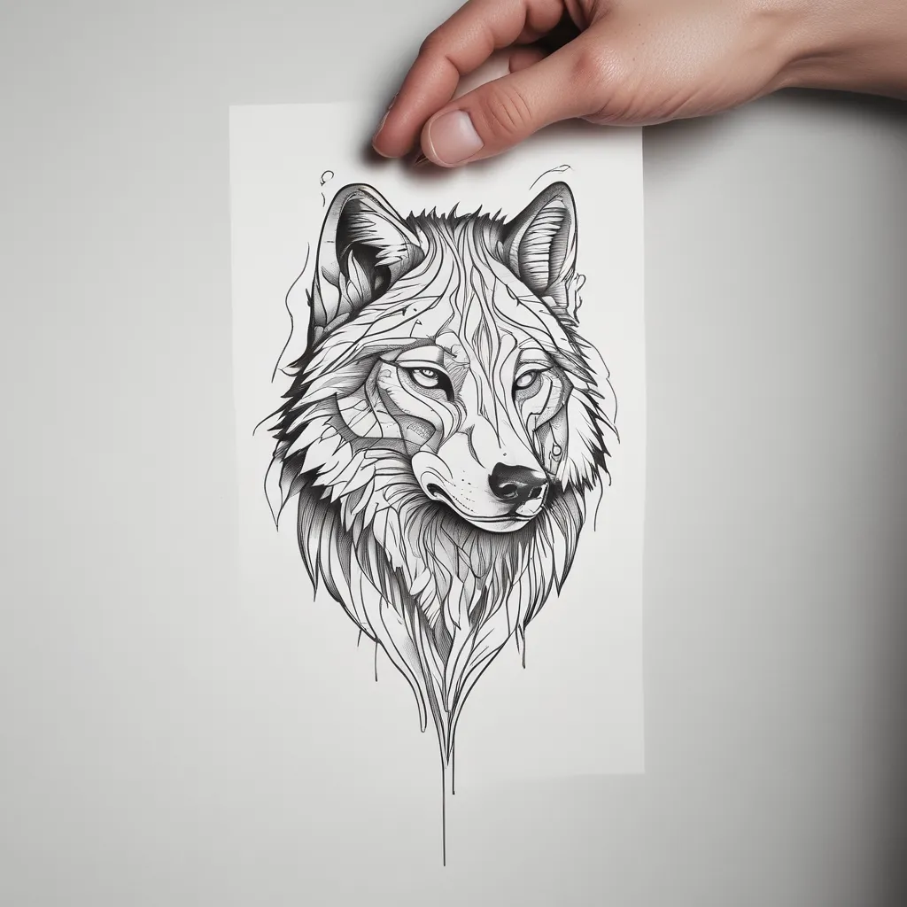 wolf tatuaż