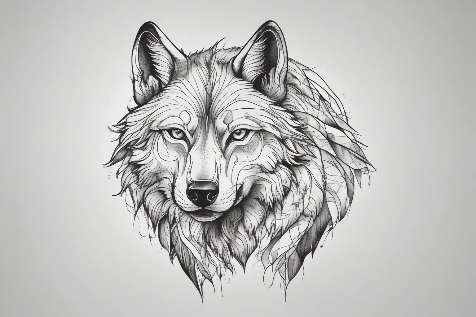 wolf tatuointi