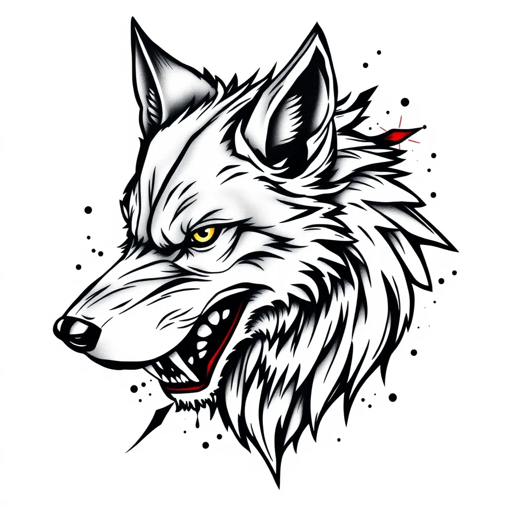 Wolf tatuaggio