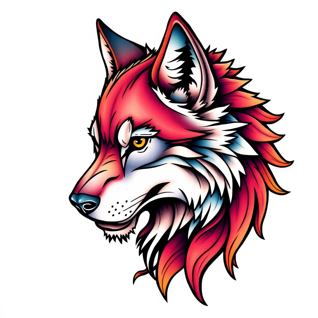 Wolf  tatuagem