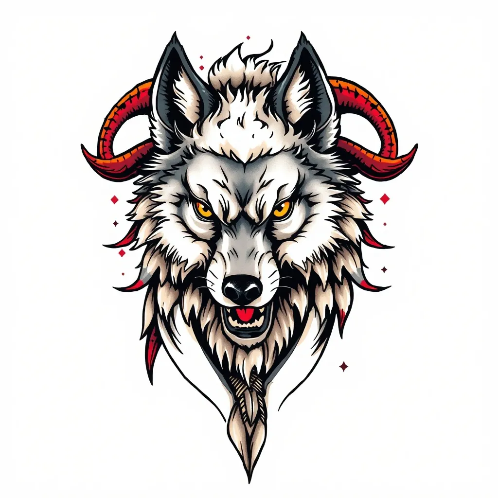 wolf in sheep's clothing But he ready to attack Tätowierung