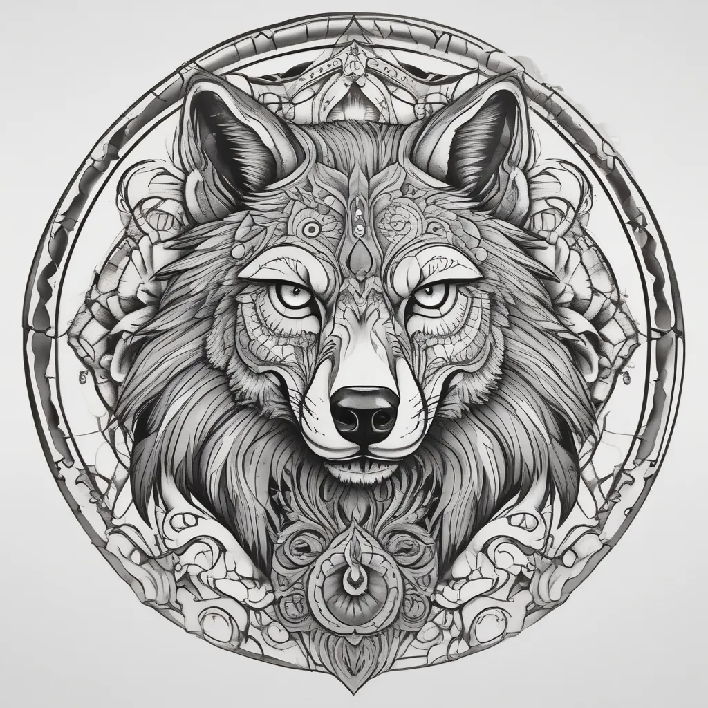 wolf tatuering