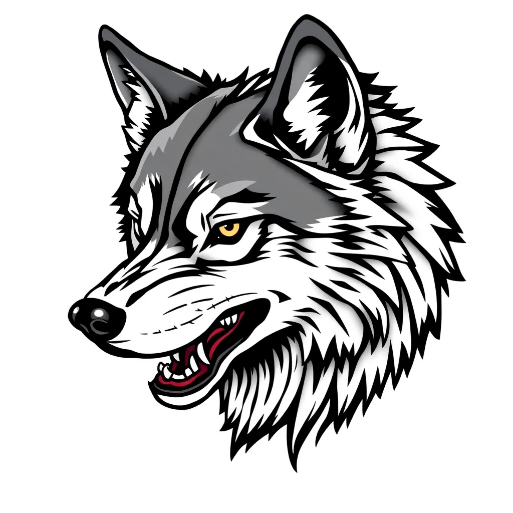 wolf tatuering