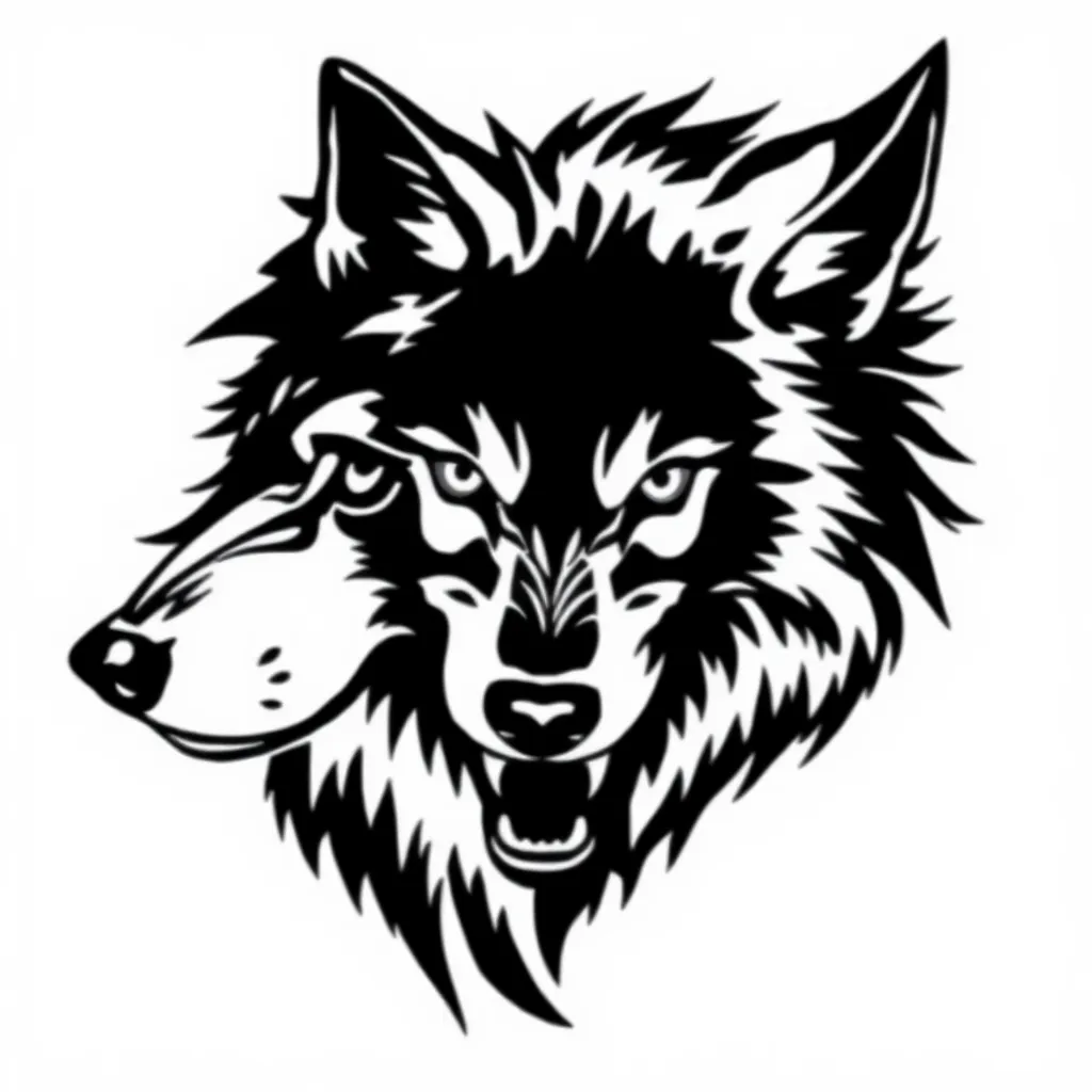 wolf tatuointi