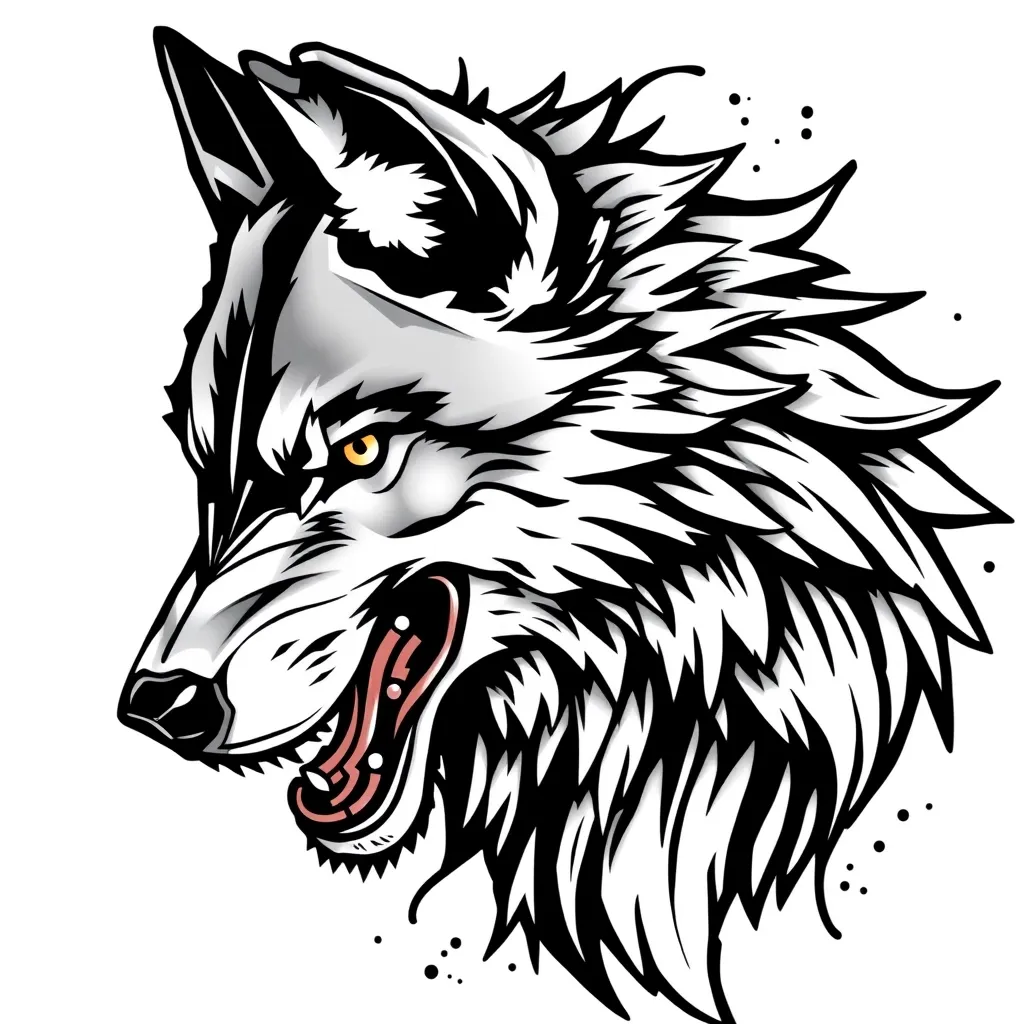 wolf tatuaggio