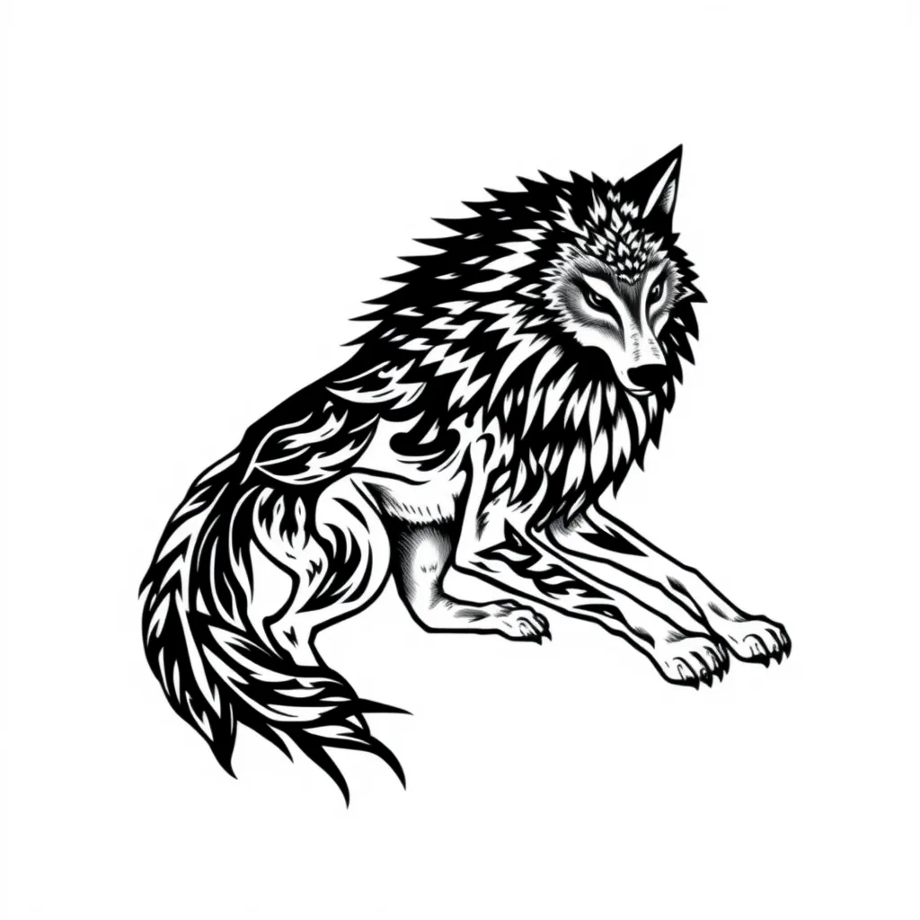 wolf tattoo