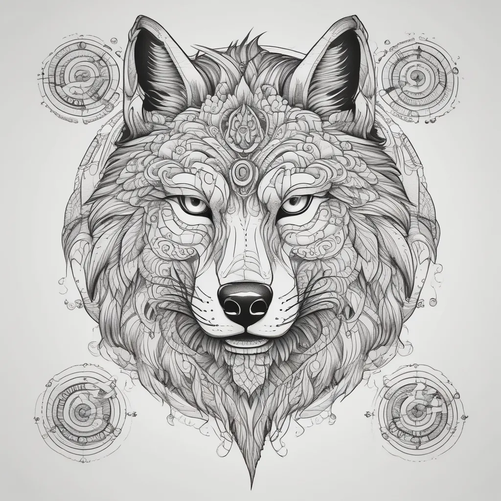 Wolf tatuering