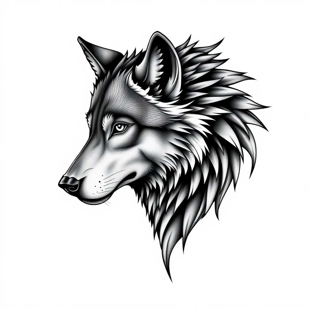 Wolf tattoo