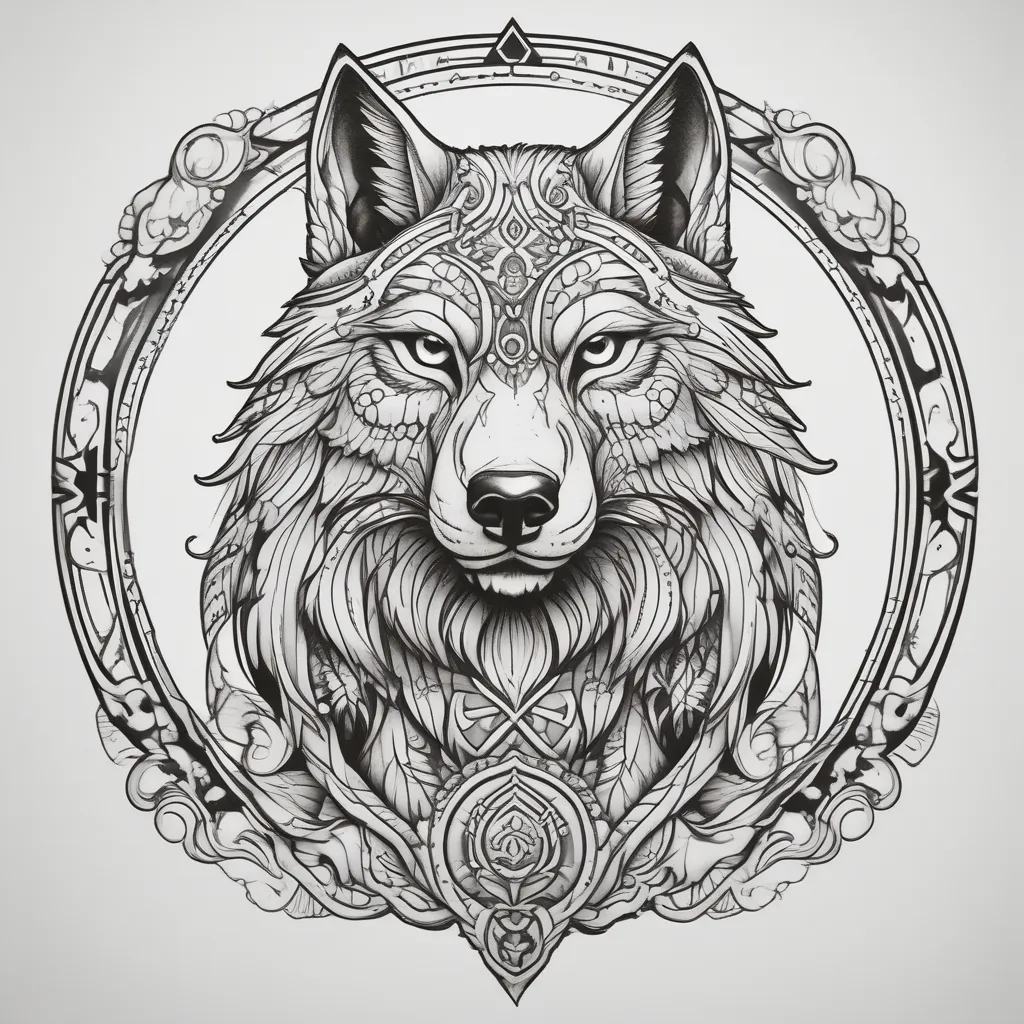 wolf وشم