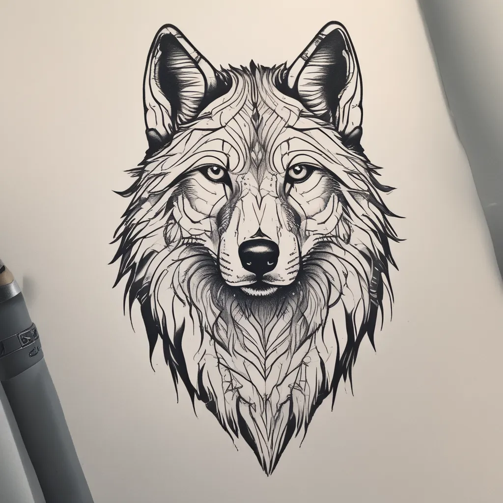 Wolf 문신