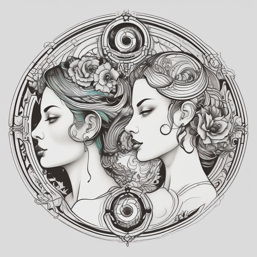 Ying and yang sexy goddesses  tatoeage