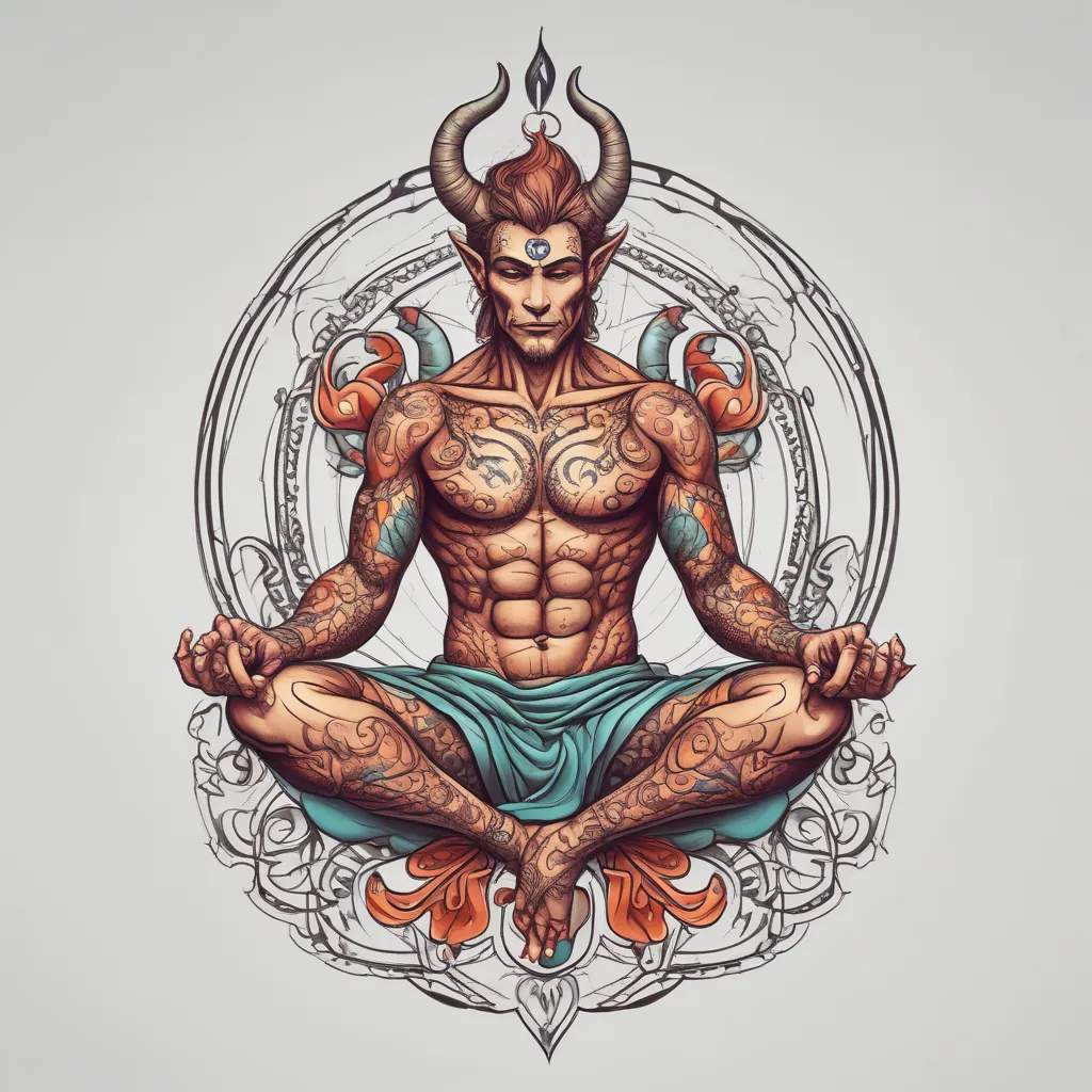 yoga devil tatuointi