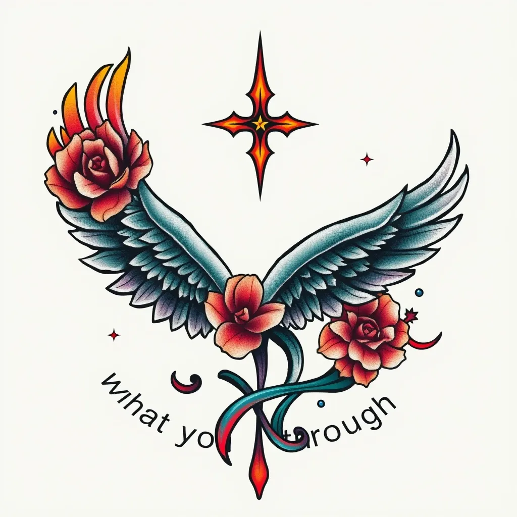 you grow through what you go through tatuaggio