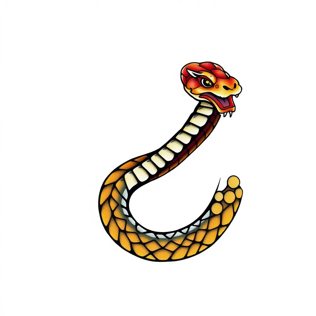 Zodiac snake tatuointi