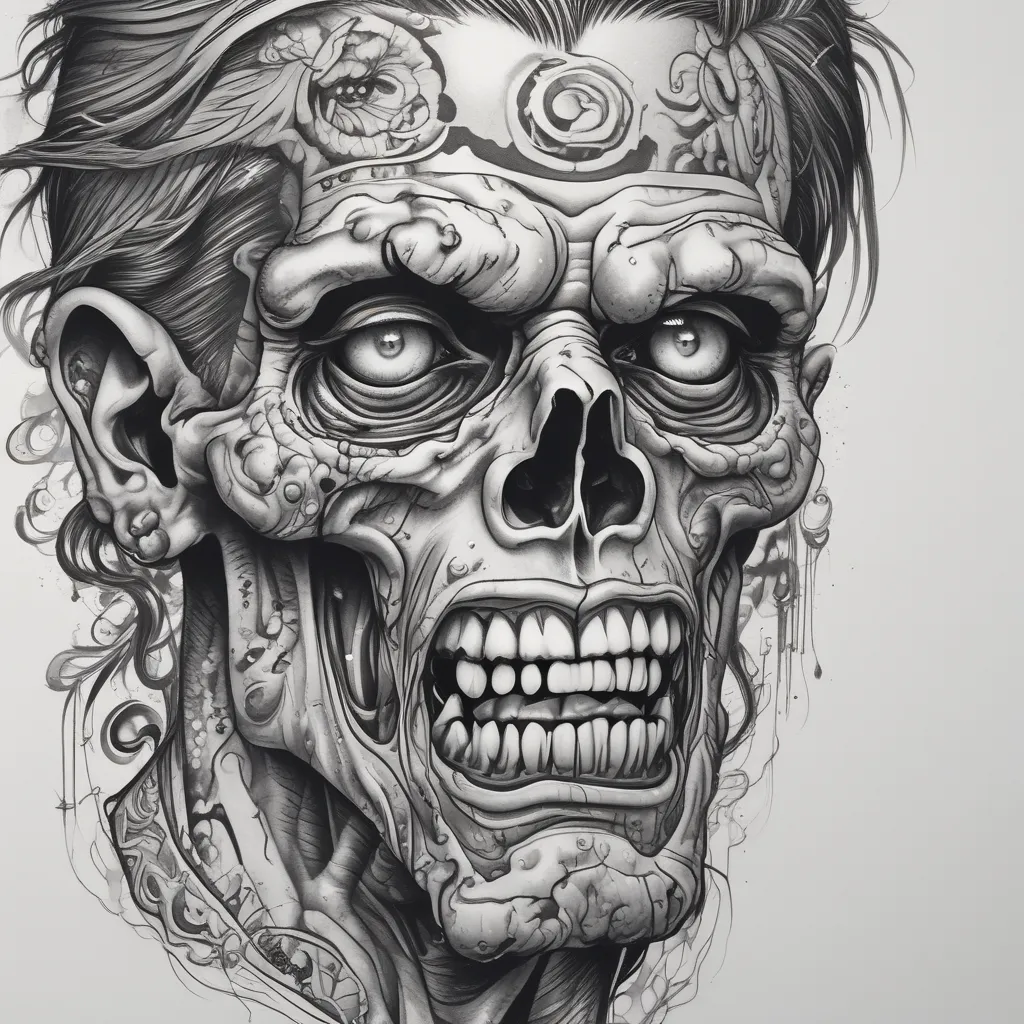 Zombie  tatuaggio